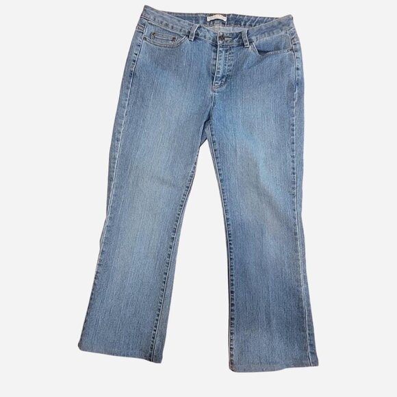 Vintage Crazy Horse Liz Claiborne Denim Jeans - Classic High-Rise Blue Jeans - Picture 1 of 5